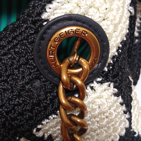 NEW Kurt Geiger London Kensington Large Crochet Shoulder Bag - Picture 14 of 15